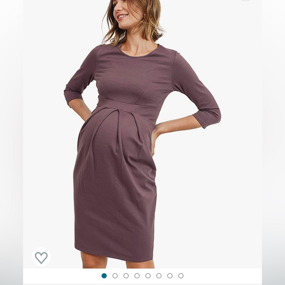 La Clef Maternity 3/4 sleeve dress